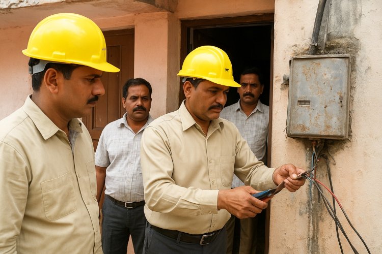 बिजली चोरी पर कसा शिकंजा, छह घरों में मिली चोरी, कनेक्शन काटे, मुकदमे दर्ज