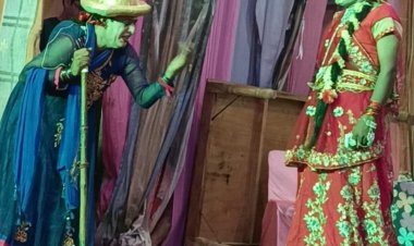 रामलीला में राम वनवास प्रसंग का भावपूर्ण मंचन