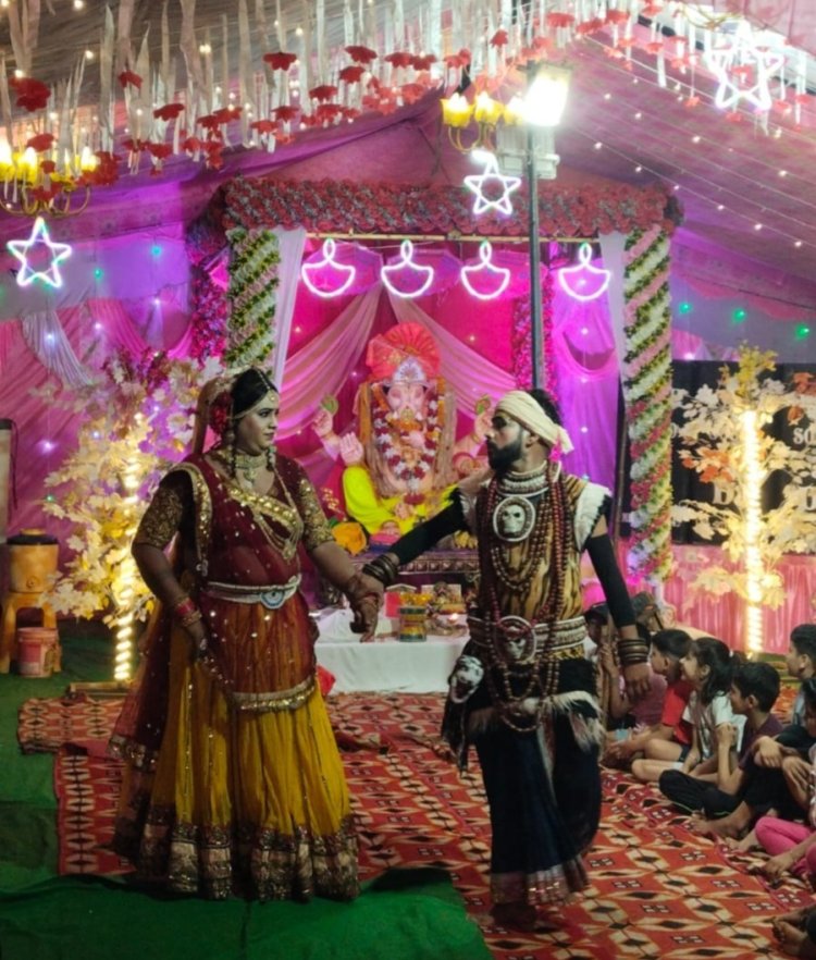 काठा में गणपति पंडाल में मनमोहक नृत्य-नाटिका ने बांधा समां
