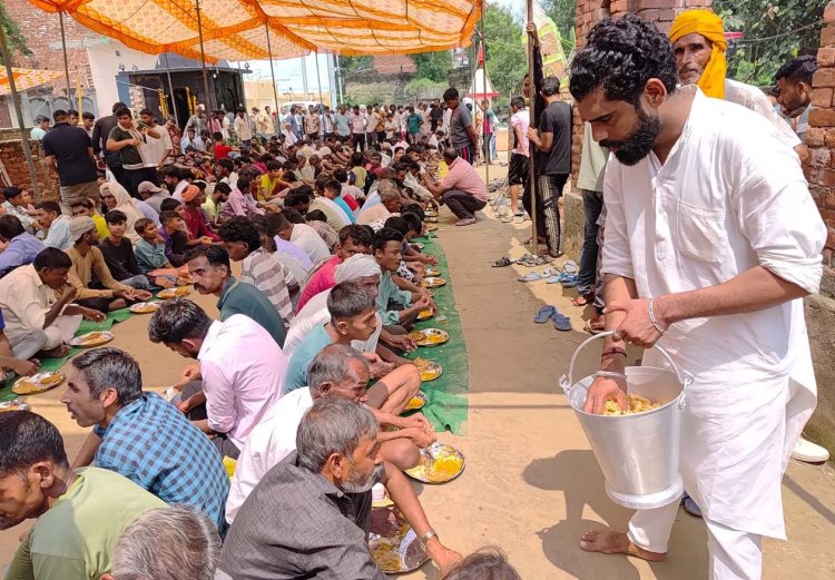 बसी गांव में भव्य भंडारे और मेले का आयोजन, उमड़ी श्रद्धालुओं की भीड़