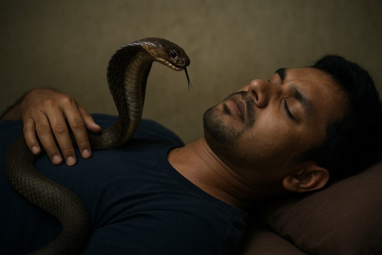 सोते समय कोबरा ने श्रमिक को डसा, हालत गंभीर