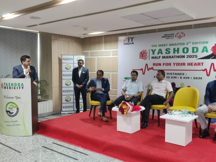 यशोदा मेडीसिटी ने किया यशोदा हाफ मैराथन 3.0 'रन फॉर योर हार्ट' के तीसरे संस्करण का अनावरण 