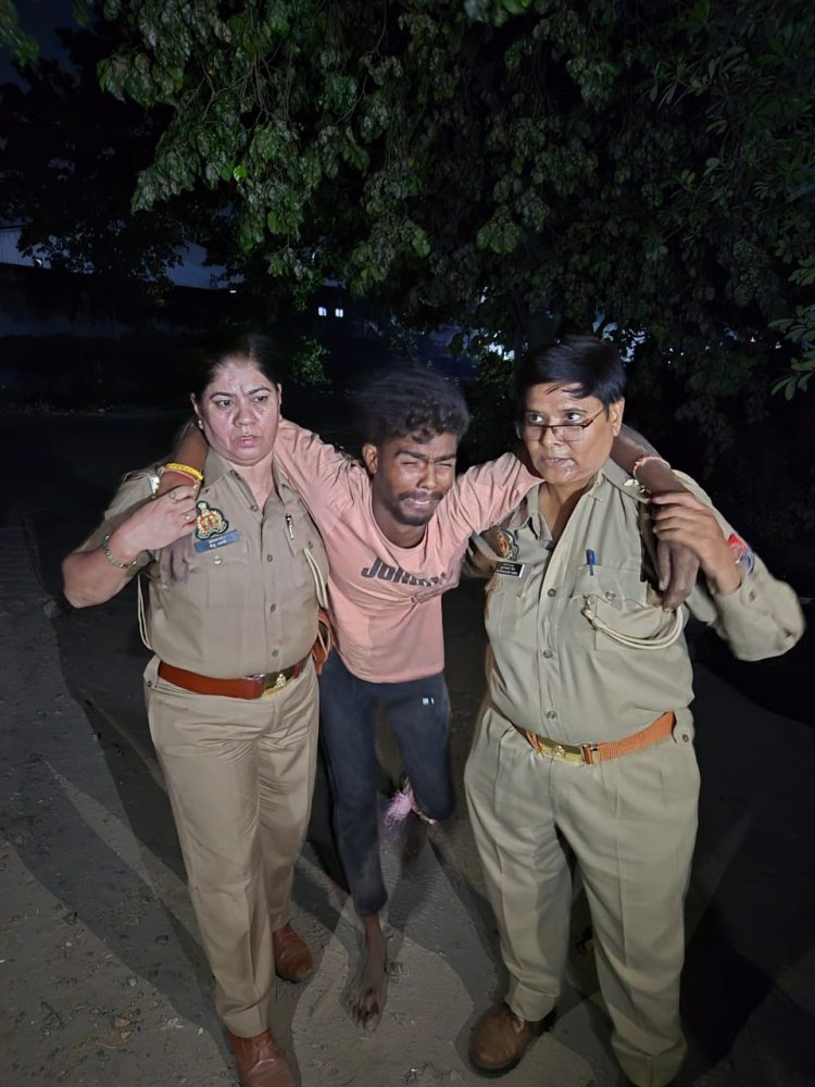 महिला थाना पुलिस की बड़ी कार्रवाई : लूट-चोरी की घटनाओं को अंजाम देने वाला बदमाश मुठभेड़ में गिरफ्तार