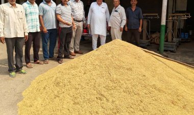 खेकड़ा कृषि उत्पादन मंडी में धान की खरीद शुरू