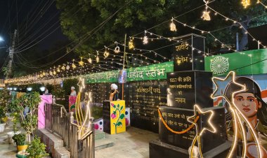 दीपावली पर रोशनी से नहाया गाजियाबाद, नगर निगम ने सजाए शहर के प्रमुख मार्ग और चौराहे