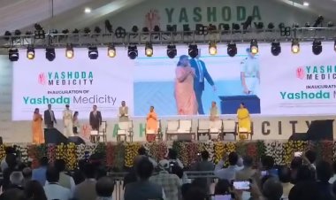राष्ट्रपति द्रौपदी मुर्मू ने इंदिरापुरम स्थित यशोदा मेडिसिटी अस्पताल का विधिवत उद्घाटन किया।