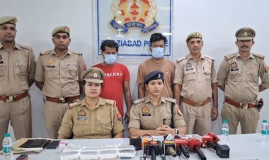 थाना क्रॉसिंग रिपब्लिक पुलिस की बड़ी कार्रवाई लूट की वारदात को अंजाम देने वाले 4 लुटेरे गिरफ्तार, मुठभेड़ में 2 घायल