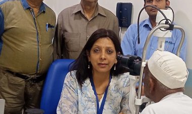एडीके जैन आई हॉस्पिटल में 237 मरीजों की आंखों की जांच
