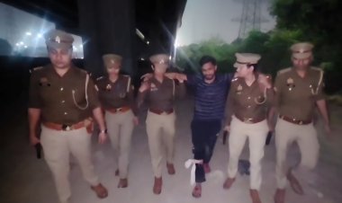 गाजियाबाद के कौशाम्बी थाना पुलिस और बदमाशों के बीच मुठभेड़, दो गिरफ्तार