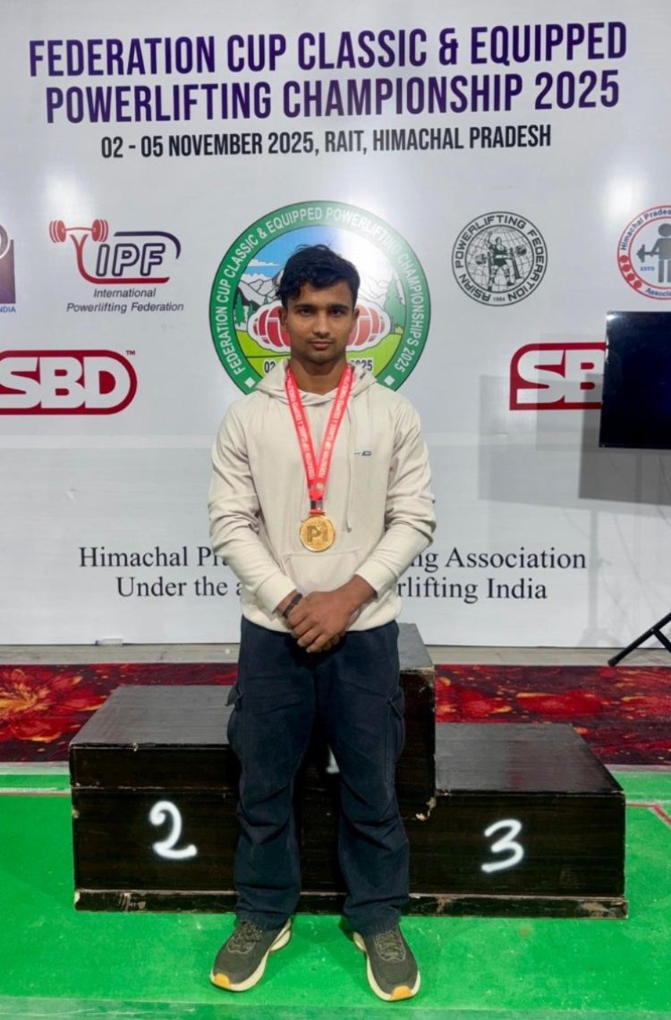 गौना के यश यादव ने फेडरेशन कप में जीता स्वर्ण पदक