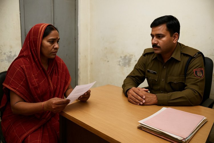 विधवा ने पड़ोसी परिवार पर शोषण और धमकी का लगाया आरोप