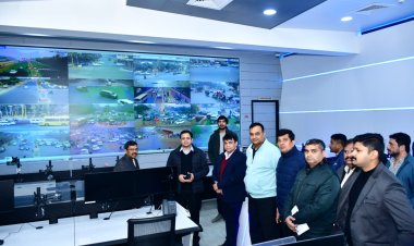 नगर आयुक्त ने ITMS के माध्यम से शहर के चौराहों को देखा, लिया ट्रायल
