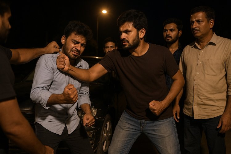 नशे में टल्ली दो बाराती कार से टक्कर मारकर हुए गिरफ्तार