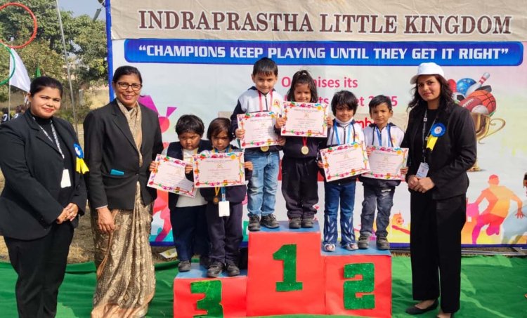 इंद्रप्रस्थ लिटिल किंगडम में वार्षिक खेल दिवस जौश 2025 का भव्य आयोजन