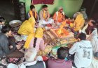 बसंत पंचमी पर घिटोरा में वैदिक यज्ञ का आयोजन, आहुति देकर मां सरस्वती की आराधना
