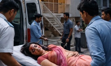 काशीराम कॉलोनी में संदिग्ध हालात में तीसरी मंजिल से गिरी विवाहिता, हालत गंभीर