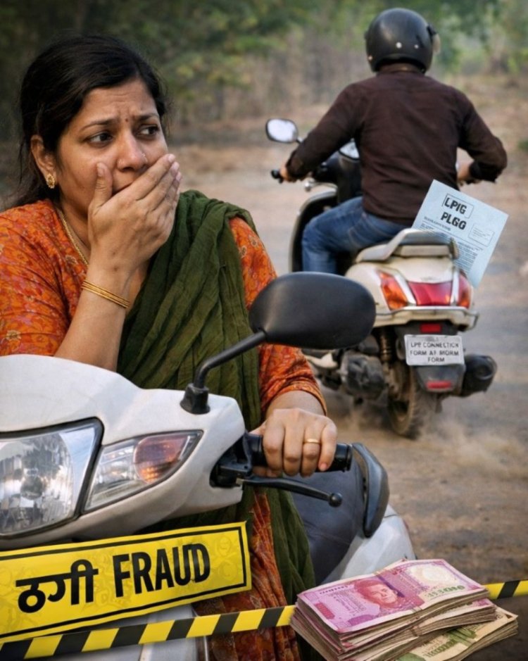 सिलेंडर फॉर्म के बहाने महिला से ठगी, स्कूटी लेकर फरार हुआ शातिर