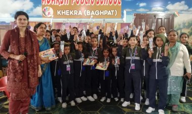 अंतर सदन हिन्दी भाषण प्रतियोगिता में छात्राओं ने दिखाया उत्कृष्ट प्रदर्शन