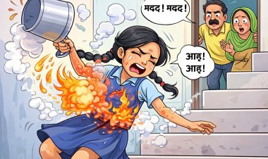 गोठरा में गर्म पानी गिरने से छात्रा गंभीर रूप से झुलसी