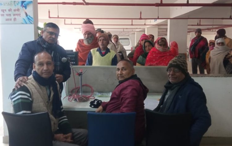 निःशुल्क नेत्र शिविर में उमड़ी भीड़, 154 मरीजों की जांच में 92 मोतियाबिंद पीड़ित चिन्हित