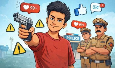 पिस्टल के साथ युवक की फोटो वायरल, पुलिस ने शुरू की जांच