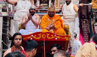 भक्ति और उल्लास के साथ निकली श्रीजी की भव्य रथयात्रा