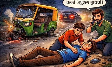 अज्ञात वाहन की टक्कर से ई-रिक्शा सवार युवक गंभीर घायल