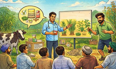 गौरीपुर जवाहरनगर में पशु बांझपन निवारण व सहफसली खेती पर जागरूकता कार्यक्रम