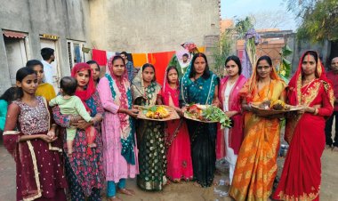 खेकड़ा में आस्था और परंपरा के संगम पर मनाया गया चैत्र छठ महापर्व