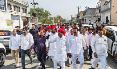 हजारों समर्थकों के साथ रवि बैसला दादरी रैली के लिए रवाना