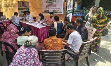 निःशुल्क स्वास्थ्य जांच शिविर में 100 से अधिक लोगों ने उठाया लाभ