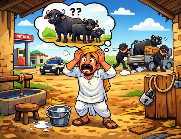 किसान के घेर से दो भैंस और बछड़ा चोरी