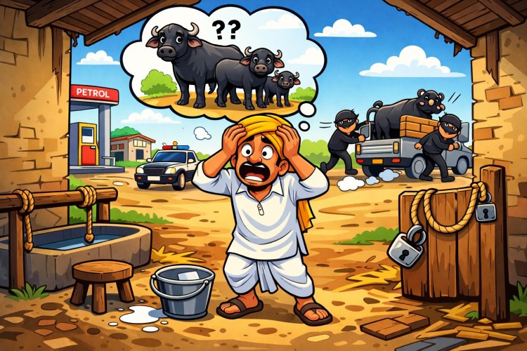 किसान के घेर से दो भैंस और बछड़ा चोरी