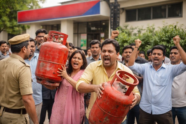बुकिंग के बावजूद एलपीजी सप्लाई ना मिलने से घरों में चूल्हे ठंडे