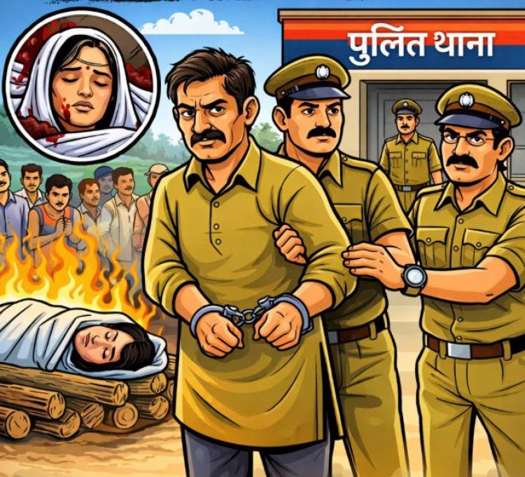 जमीन विवाद में विधवा की हत्या, आरोपी जेठ गिरफ्तार कर जेल भेजा