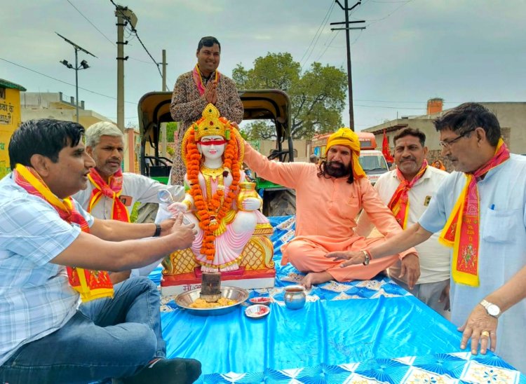 रामनवमी पर मुबारिकपुर में उमड़ा आस्था का सैलाब, भव्य परिक्रमा यात्रा के साथ हुई प्राण प्रतिष्ठा