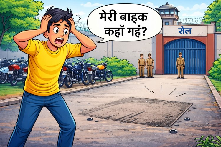 जेल में पिता से मिलने गए युवक की बाइक चोरी, पुलिस जांच में जुटी