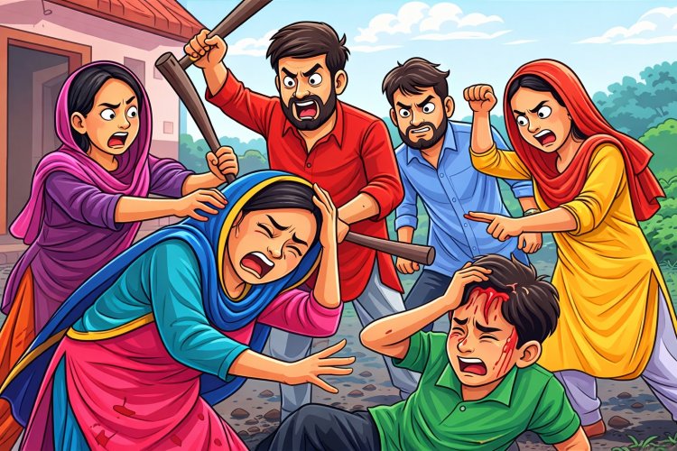 मां-बेटे पर जानलेवा हमले का मामला दर्ज, छह आरोपियों के खिलाफ कार्रवाई शुरू