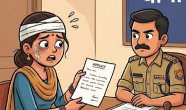 महिला ने ससुराल पक्ष पर मारपीट व उत्पीड़न का लगाया आरोप, रिपोर्ट दर्ज कराने की मांग