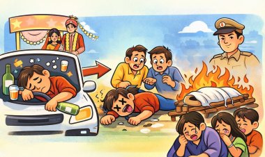 नशे के कारण कार चालक की संदिग्ध मौत, परिजनों ने किया अंतिम संस्कार