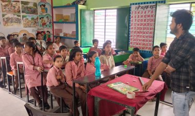 स्कूल में बच्चों को टीबी के प्रति किया जागरूक, स्वास्थ्य विभाग का अभियान जारी