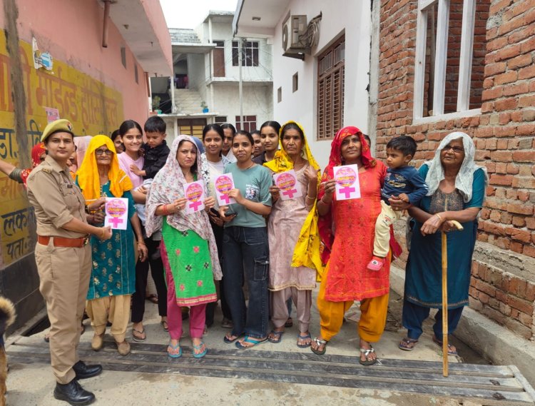 थाना बहादुरगढ़ पुलिस द्वारा मिशन शक्ति अभियान के तहत महिलाओं व बालिकाओं को किया गया जागरूक