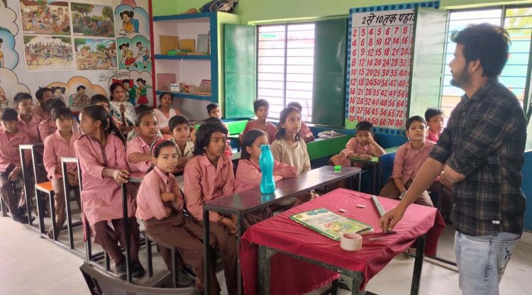 स्कूल में बच्चों को टीबी के प्रति किया जागरूक, स्वास्थ्य विभाग का अभियान जारी