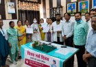 विश्व नर्स दिवस पर सीएचसी में नर्सिंग स्टाफ का सम्मान