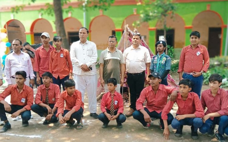 गांधी इंटर कॉलेज में स्काउट-गाइड शिविर, विद्यार्थियों ने सीखा तंबू निर्माण
