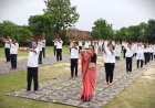 अंतरराष्ट्रीय योग दिवस पर खेकड़ा में सामूहिक योगाभ्यास, स्वस्थ जीवन का दिया संदेश