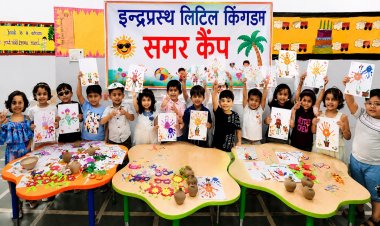 इन्द्रप्रस्थ लिटिल किंगडम के समर कैंप में बच्चों ने की जमकर मस्ती