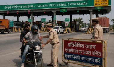 ईस्टर्न पेरिफेरल एक्सप्रेसवे पर प्रतिबंधित वाहनों की एंट्री बनी खतरा, पुलिस तैनाती की मांग