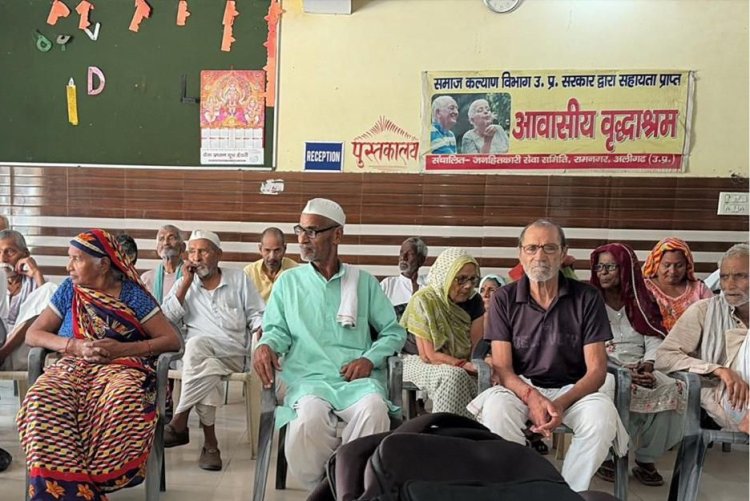 100 डेज़ टीबी अभियान के अंतर्गत वृद्धाश्रम में विशेष कैंप का आयोजन
