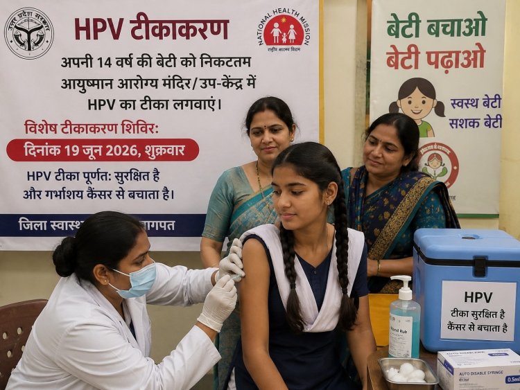 14 वर्षीय बेटियों को लगेगा एचपीवी टीका, 19 जून को विशेष टीकाकरण शिविर